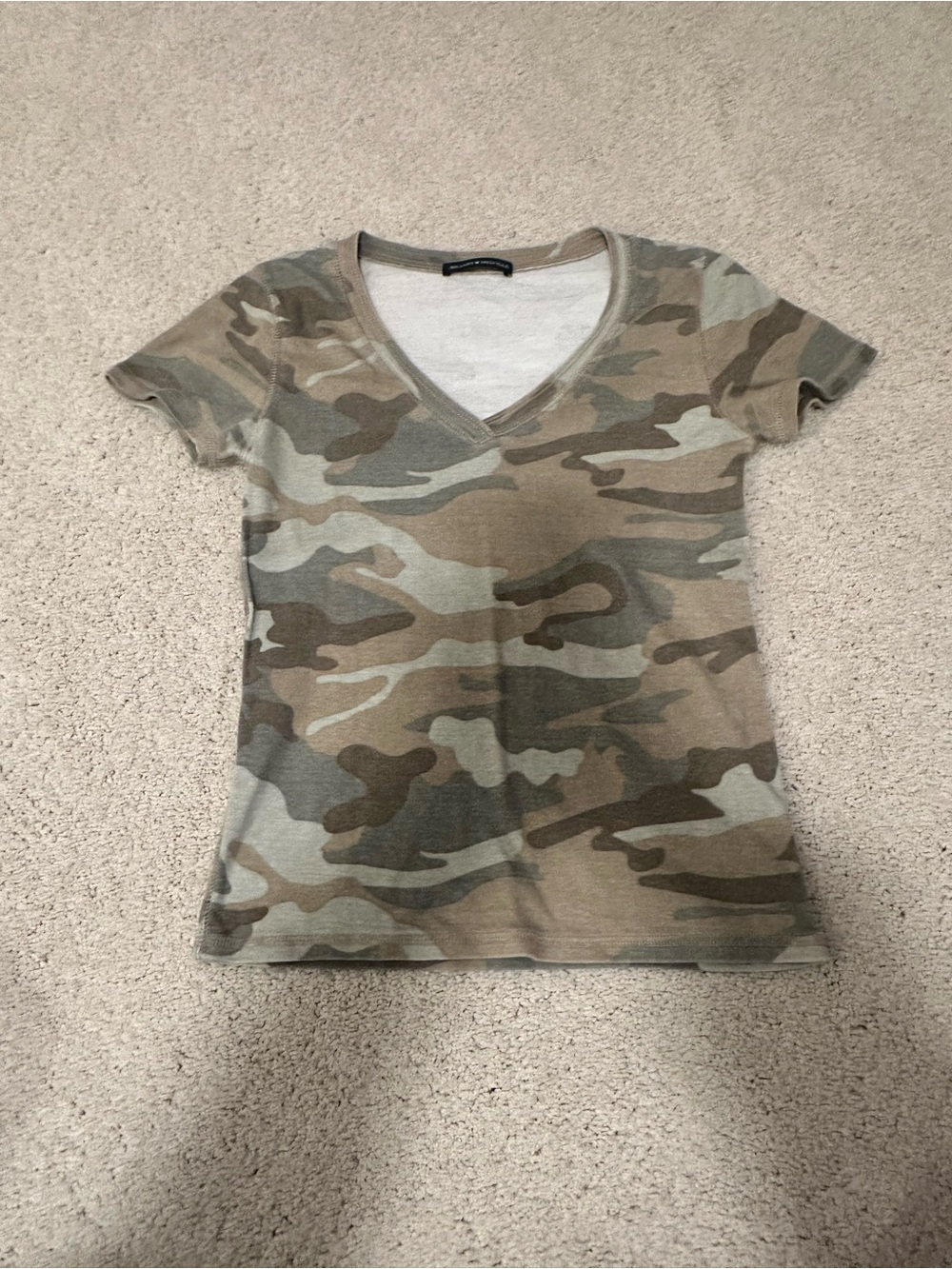 Camo V neck Shirt